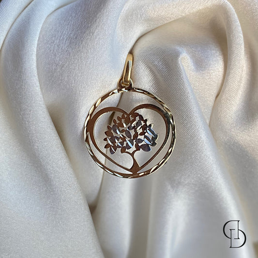 Tree of Life Pendant - Yellow gold